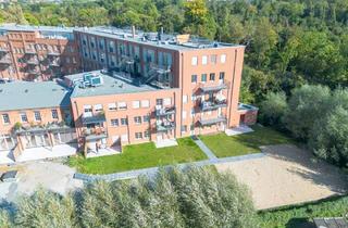 Haus mieten in Fabrikstraße 31, 04435 Schkeuditz, Wohnen am Wasser im Denkmalensemble | Terrasse | Stellplatz | Echtholzparkett | Offene Küche