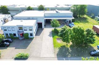 Gewerbeimmobilie kaufen in 74385 Pleidelsheim, Gepflegtes Gewerbeareal mit zwei Hallen und einem Bürogebäude