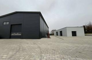 Büro zu mieten in 89250 Senden, Wunderbare Liegenschaft mit 2 super gedämmten Kalt- Hallen und separaten Büro Cubus sowie Freifläche