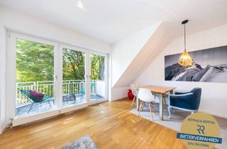 Anlageobjekt in Kufsteiner Platz, 81679 Bogenhausen, Bestlage Herzogpark: nahe dem Kufsteiner Platz & Isar. Helle 2-Zi.-DG-Wohnung mit Dachterrasse & TG.