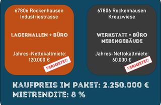 Anlageobjekt in 67806 Rockenhausen, 8 % Renditeobjekt - Industriehalle + Werkstatt