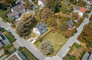 Grundstück zu kaufen in 82152 Krailling, Baugrundstück mit genehmigtem Entwurf für ein modernes Einfamilienhaus