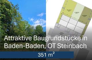 Grundstück zu kaufen in 76534 Steinbach, Startklar für Ihr Reihenmittelhaus – Baugrundstück in Baden-Baden Steinbach mit 351 m²