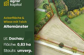 Grundstück zu kaufen in 85250 Altomünster, Ihre Naturnahe Ackerfläche am Rande von Altomünster - Wiesenidylle mit Teich