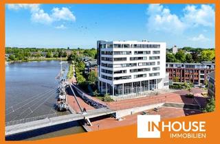 Gewerbeimmobilie kaufen in 26789 Leer, Einzigartige Chance in erster Reihe von Leer: Exklusive Gewerbefläche mit Hafenblick!