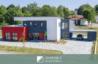 Gewerbeimmobilie kaufen in 86513 Ursberg, Knapp 300 m² Fläche: Nachhaltiges Arbeiten trifft luxuriöses Wohnen in harmonischer Architektur.