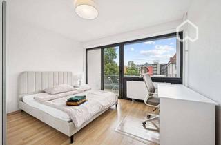 Immobilie mieten in 68169 Neckarstadt, North East Wing – Großzügiges, vollständig möbliertes Zimmer mit Balkon in moderner Wohngemeinschaft