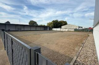 Gewerbeimmobilie mieten in Loikumer Rott 23, 46499 Hamminkeln, Eingezäunte Außenfläche / davon ca. 350 m² Überdacht