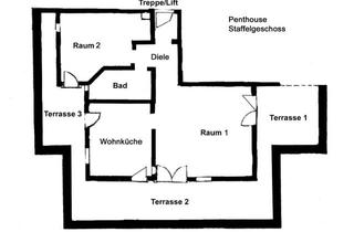 Penthouse mieten in Am Schloßhof 14, 12683 Biesdorf, Exklusives Penthouse mit Balkon in Berlin-Biesdorf (Marzahn)