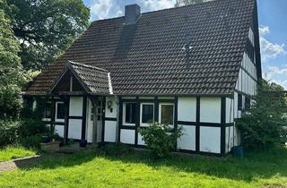 Einfamilienhaus kaufen in 49214 Bad Rothenfelde, Idyllisches Fachwerk-Einfamilienhaus auf großem Grundstück in Alleinlage