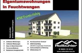 Wohnung kaufen in 91555 Feuchtwangen, Feuchtwangen - 2-Zi.-W. in Feuchtwangen - NeubauProvisionsfreiKfW-Förderfähig