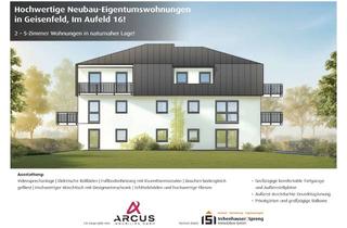 Wohnung kaufen in Im Aufeld 16, 85290 Geisenfeld, Geisenfeld! Neubau! 3,5-ZKB Erdgeschoss-Whg. mit Aufzug, Garten, FBH, elektr. Rollläden, Videospre.!
