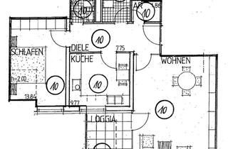 Wohnung mieten in Porschestraße 11, 30926 Seelze, Neue Küche inkl. in 2-Zimmer Dachgeschosswohnung in Seelze mit Balkon