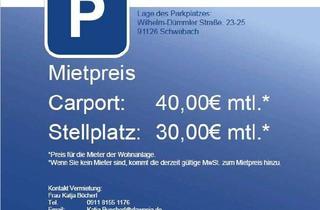 Garagen mieten in Wilhelm-Dümmler-Str. 23, 91126 Eichwasen, Carport / Stellplatz im Eichwasen - Wilhelm-Dümmler-Str.