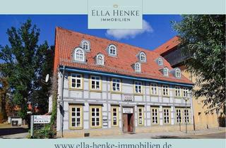Gewerbeimmobilie kaufen in 38820 Halberstadt, Historisches Fachwerkhaus mit Restaurant + 4 Wohnungen in zentrale Lage nahe Dom.