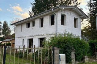 Grundstück zu kaufen in Jovestraße 27, 15713 Königs Wusterhausen, Wassergrundstück mit fertiggestelltem Rohbau