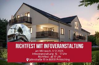 Wohnung kaufen in 86931 Prittriching, Wohnen mit Weitblick ab 60 Jahren in einem barrierefreien Wohnumfeld