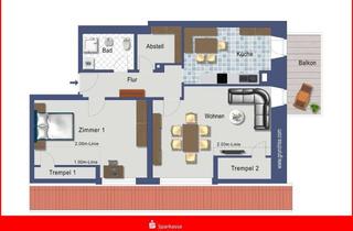 Wohnung mieten in 79733 Görwihl, Renovierte 2,5-Zimmer Dachwohnung im Ortskern von Görwihl