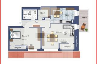 Wohnung mieten in 79733 Görwihl, Renovierte 2,5-Zimmer Dachwohnung im Ortskern von Görwihl