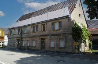 Grundstück zu kaufen in Brückenstaße 9+11, 74921 Helmstadt-Bargen, Großes Grundstück bebaut mit Scheune und einem Haus (Denkmalschutz)