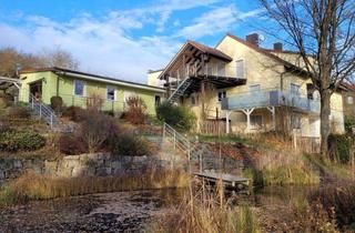 Haus kaufen in 91590 Bruckberg, Ihr privates Naturrefugium! Zweifamilienhaus mit Naturschwimmteich und einzigartigem Grundstück