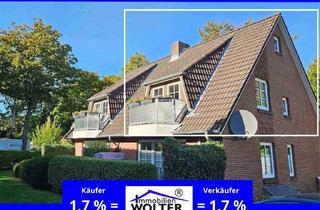 Wohnung kaufen in 25938 Wyk auf Föhr, * 60 m² Gesamtfläche: Zuhause, wo andere Urlaub machen – 2 Min. zum Südstrand, Balkon & Stellplatz *