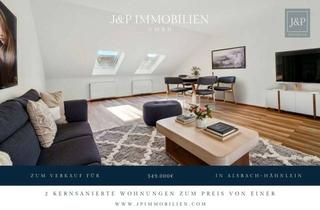 Wohnung kaufen in 64665 Alsbach-Hähnlein, Zwei Einheiten – eine Kapitalanlage: Sanierte Maisonette-Wohnung mit 5 % Rendite in Alsbach-Hähnlein