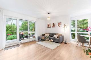 Wohnung kaufen in 71336 Waiblingen, Sonnenfänger: bezugsfreie 3-Zi-Wg. mit 2 Terrassen + Garten in naturnaher Traumlage!