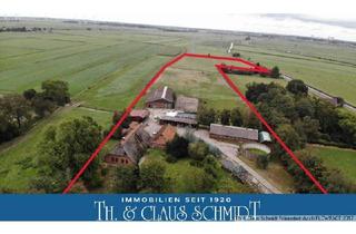 Haus kaufen in 26939 Ovelgönne, Hofstelle mit vielen Nebengebäuden und rd. 5 Hektar in schöner Naturlage zw. Oldenburg und Brake