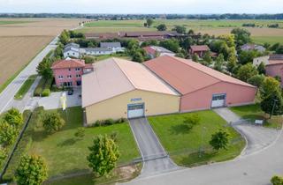 Gewerbeimmobilie kaufen in 94553 Mariaposching, Firmengelände mit Lagerhallen und Büroflächen in Mariaposching