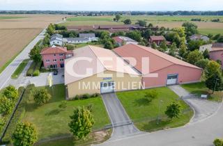 Gewerbeimmobilie kaufen in 94553 Mariaposching, Firmengelände mit Lagerhallen und Büroflächen in Mariaposching