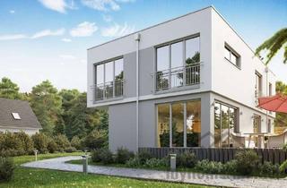 Villa kaufen in 90441 Nürnberg, Schöner Wohnen geht nicht, mit neuer Flachdach-Villa als Doppelhaushälfte in Nürnberg