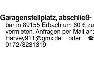 Immobilie mieten in 89155 Erbach, Sonstige Immobilien mieten, Alb-Donau-Kreis