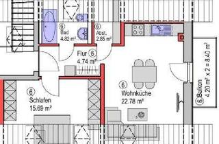 Wohnung mieten in Plinganserstraße, 84140 Gangkofen, Geschmackvolle 2-Raum-DG-Wohnung mit gehobener Innenausstattung mit EBK in Gangkofen