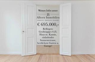 Haus kaufen in 25462 Rellingen, Rellingen: Großzügiges 6-Zi. Haus m. Kamin, einladender Sonnenterrasse, herrlichem Garten u. Garage!