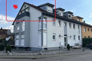 Wohnung kaufen in 76149 Neureut, Charmante 2-Zimmer-Dachgeschosswohnung mit Balkon in Waldrandnähe – Top vermietet in KA-Neureut