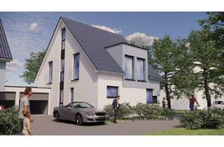 Doppelhaushälfte kaufen in 46147 Sterkrade-Nord, Doppelhaushälfte inkl. Keller und Grundstück, KfW 40, PV-Anlage, Wärmepumpe, Festpreis, Bodenplatte