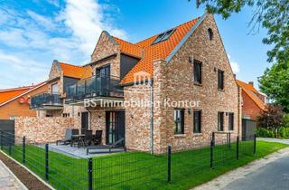 Wohnung kaufen in 26736 Krummhörn, Greetsiel-Top Lage! Neuwertige, möblierte OG-Wohnung mit Balkon, Gartenanlage und PKW-Stellplatz!