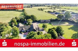 Haus kaufen in 25860 Arlewatt, Paradies für Pferdeliebhaber: Reetdachanwesen auf ca. 3,38 ha großen Grundstück mit Nebengebäuden