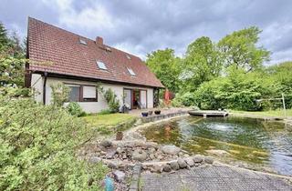 Einfamilienhaus kaufen in 16818 Walsleben, Idyllische Immobilie in Wall bei Fehrbellin: 6 Zimmer, traumhafter Garten, Doppel-Fertigteilgarag...