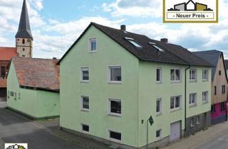 Haus kaufen in 63934 Röllbach, Röllbach - Neuer Preis!: Zweifamilienhaus mit Einliegerwohnung, großer Scheune und 3 Garagen