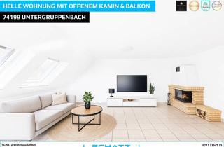 Wohnung kaufen in Zollerstraße, 74199 Untergruppenbach, Helle Wohnung mit Kamin, bodentiefen Fenstern und Burgblick I Balkon, Tiefgarage,...