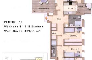 Penthouse kaufen in Friedhofstrasse 22, 77694 Kehl, Lichtdurchflutete 4-Zi.-Penthouse-Wohnung in ruhiger Wohnlage in Kehl Stadt