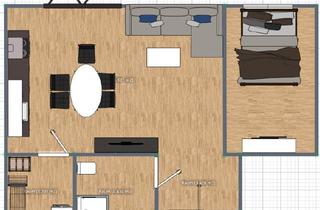 Sozialwohnungen mieten in 47546 Kalkar, Stilvolle 2-Zimmer Wohnung mit Dachterasse
