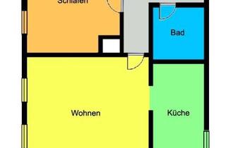 Wohnung mieten in 01774 Klingenberg, Höckendorf! Malerisch gelegene 2-Zimmerwohnung mit großer Terrasse und viel Grün!