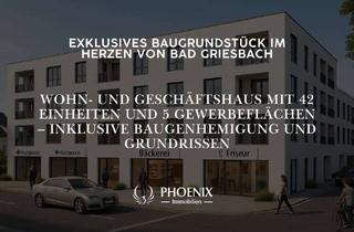 Grundstück zu kaufen in 94086 Bad Griesbach, Projektgrundstück für Wohn- und Geschäftshaus in Bad Griesbach mit 42 Einheiten und 5 Gewerbeflächen