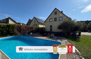 Haus mieten in 04509 Krostitz, sofort einziehen! 7-Zimmer I Pool | Garten | moderne Tageslichtbäder– Ihr Familienglück auf 990 m²