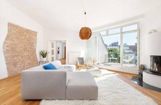 Wohnung kaufen in Dunckerstraße 79, 10437 Prenzlauer Berg, Dunckerstraße, Helmholtzkiez: Lichtdurchflutete 5-Zimmer DG-Wohnung, Aufzug, 2 Terrassen, 2 Kamine