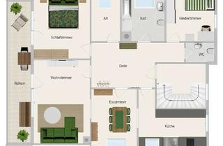 Wohnung kaufen in 96149 Breitengüßbach, Vermietete 4-Zimmer-Eigentumswohnung in Breitengüßbach für Kapitalanleger