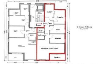 Wohnung mieten in 89257 Illertissen, Neubau 4-Zimmer-Wohnung am Mühlbach
